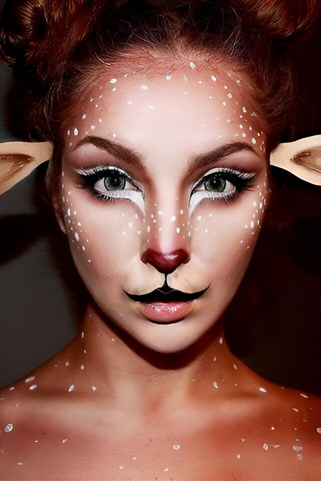 Holiday Deer Makeup