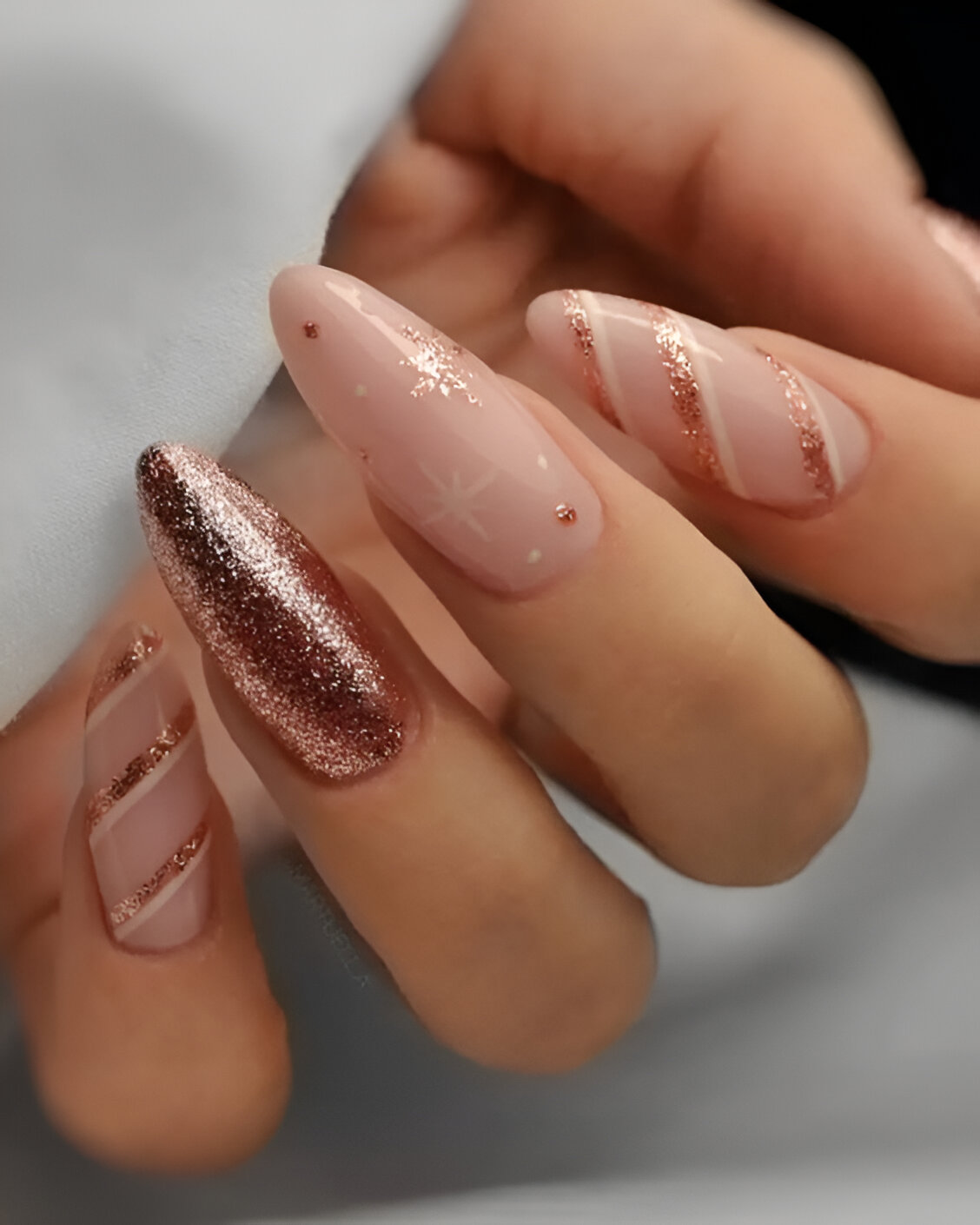 Pink And Rose Gold Glam