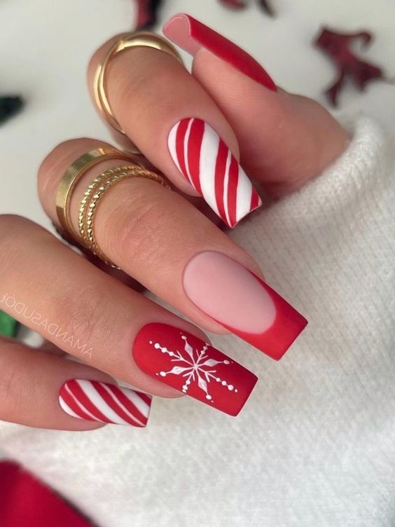 Red December Nails