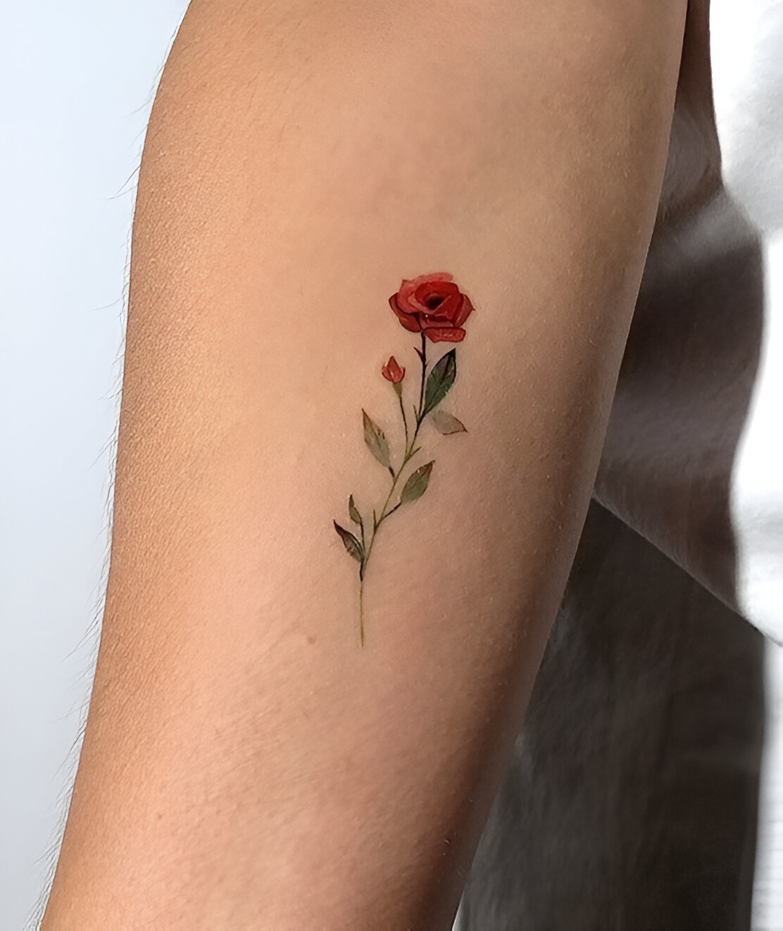 Red Rose Mini Flower Tattoos