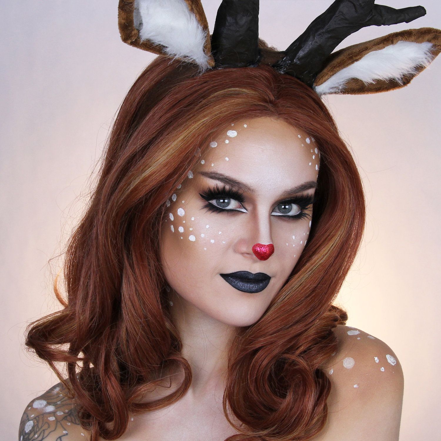 Rudolph Holiday Makeup Looks