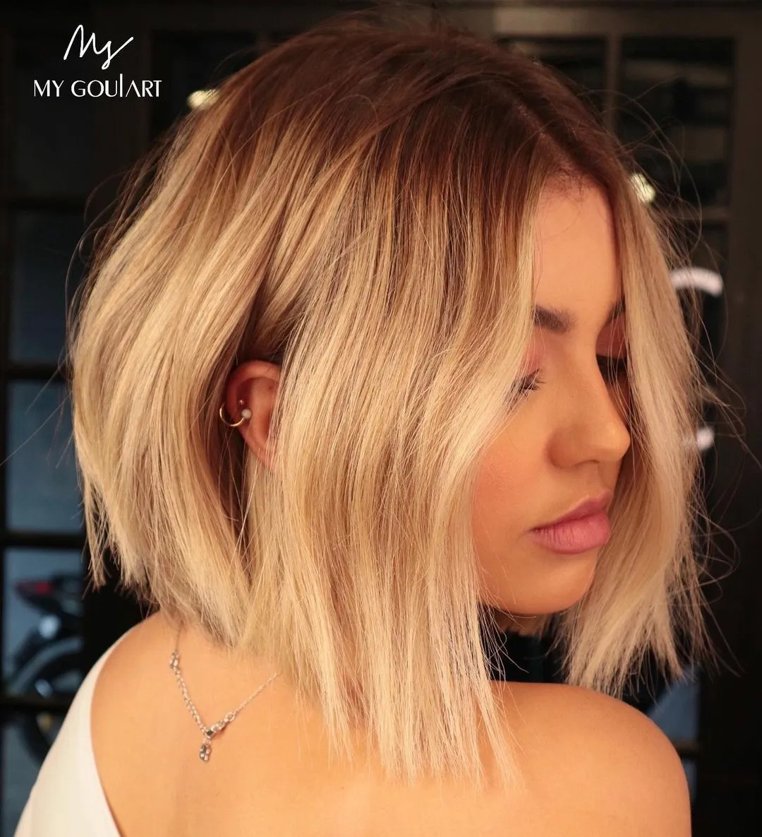 Short Hairstyles With Highlights And Gradient