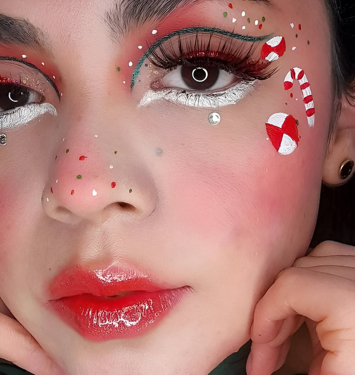 Sweet Candy Holiday Makeup Looks