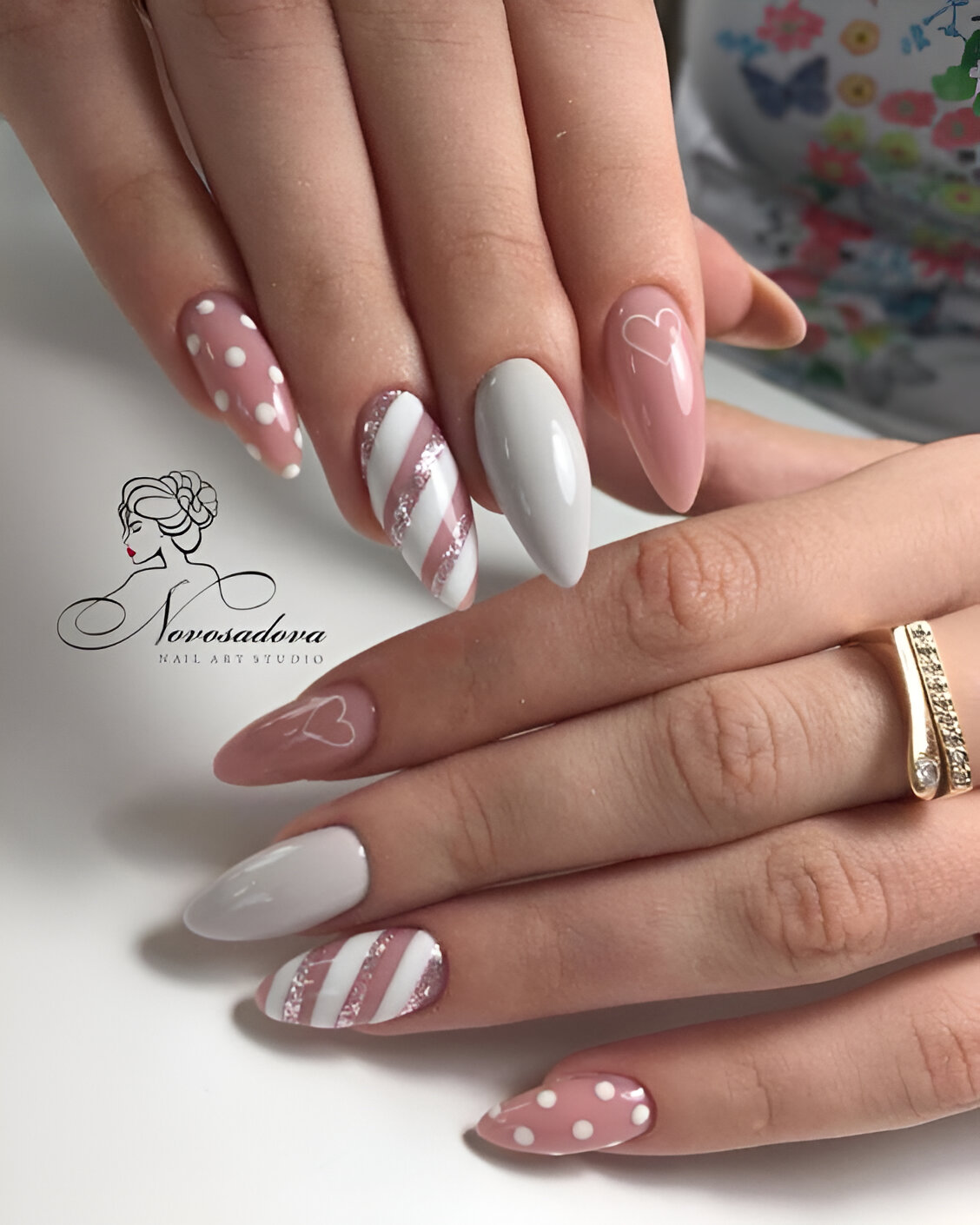 Sweet White Winter Nails