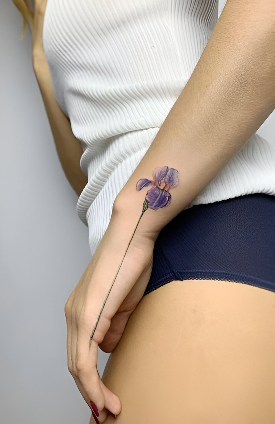 Wrist Iris Tattoos