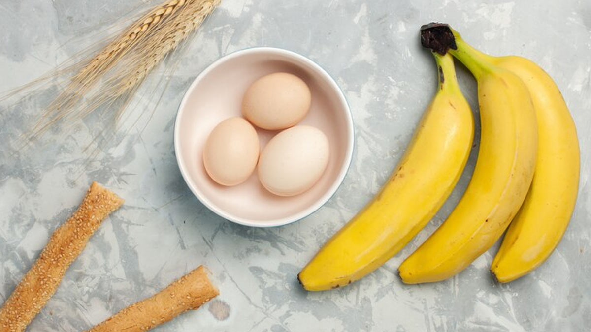 Banana And Egg Mask