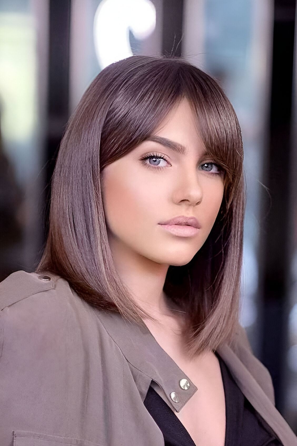Blunt Lob With Bangs 5