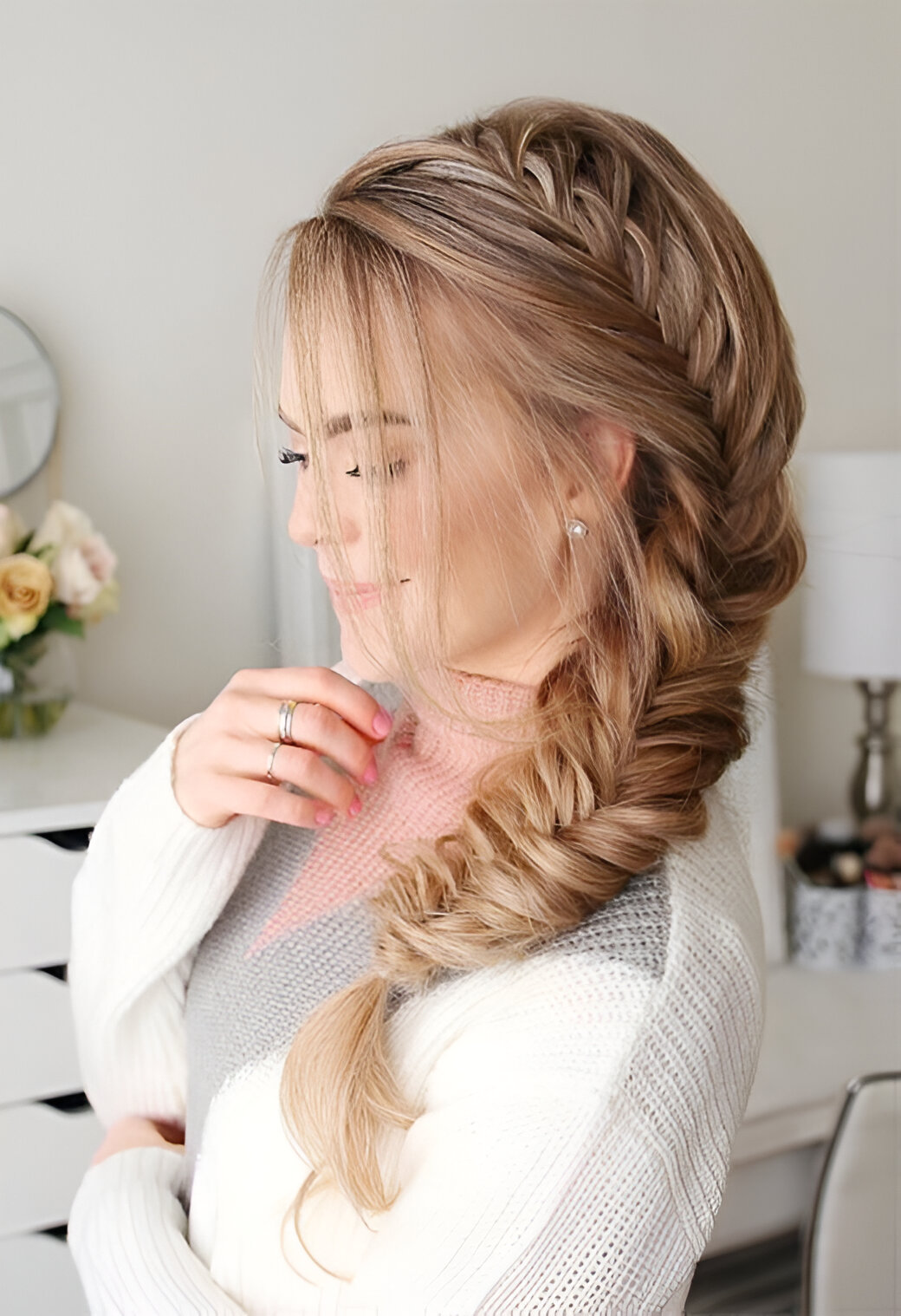Casual Hairstyles With Side Braid 3
