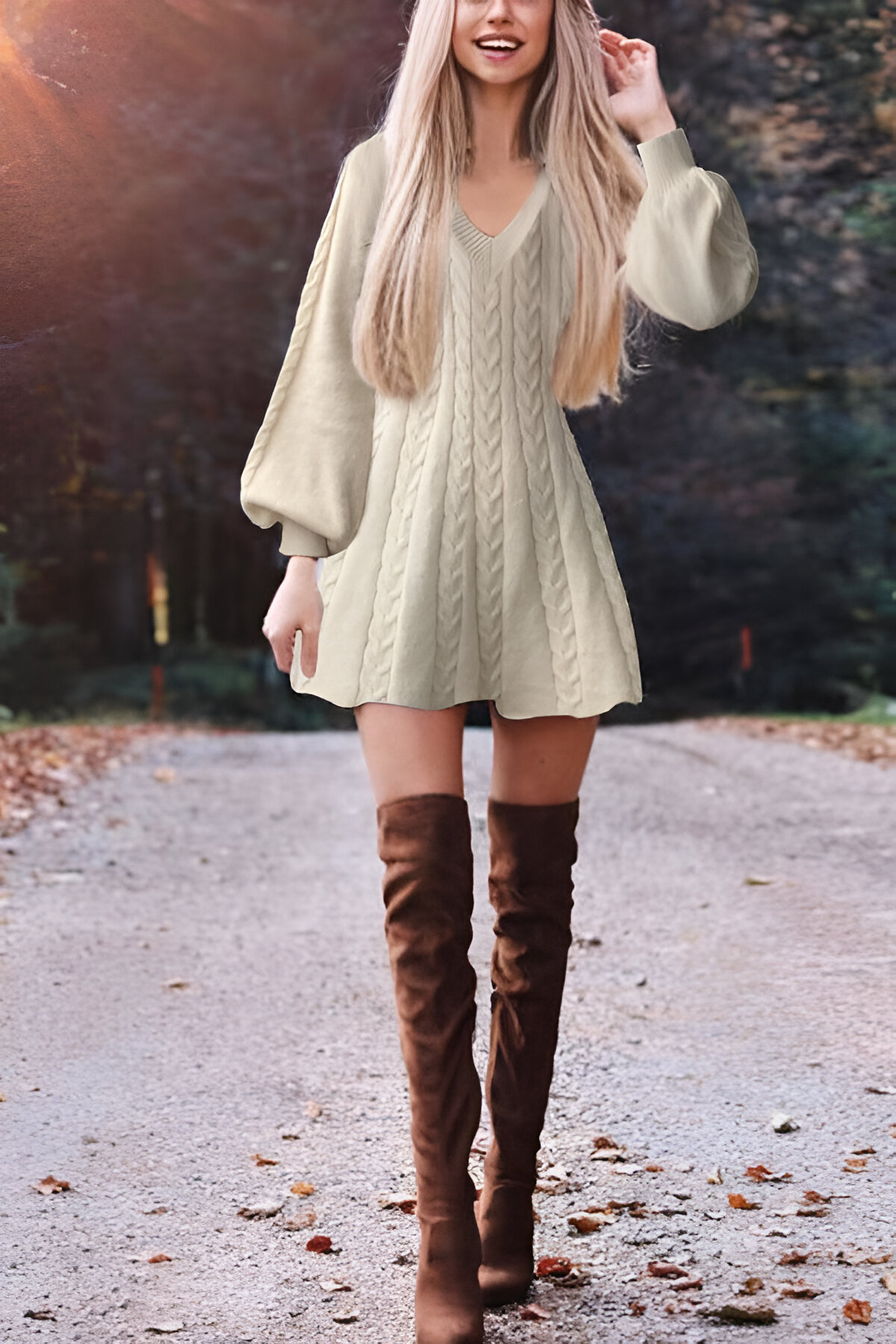 Cute Valentines Day Outfits With Sweater Dresses 8