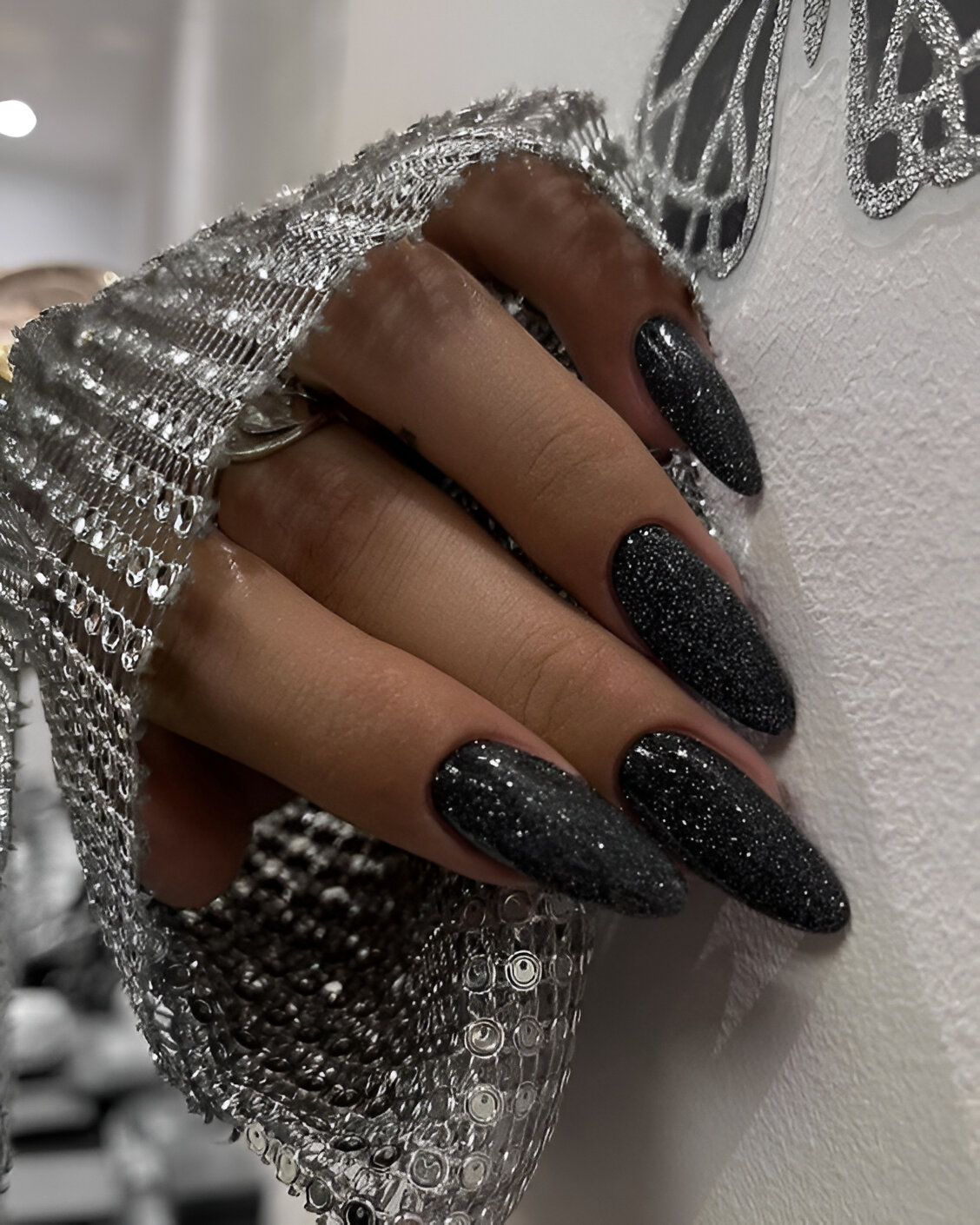 Glam Black Nails 2