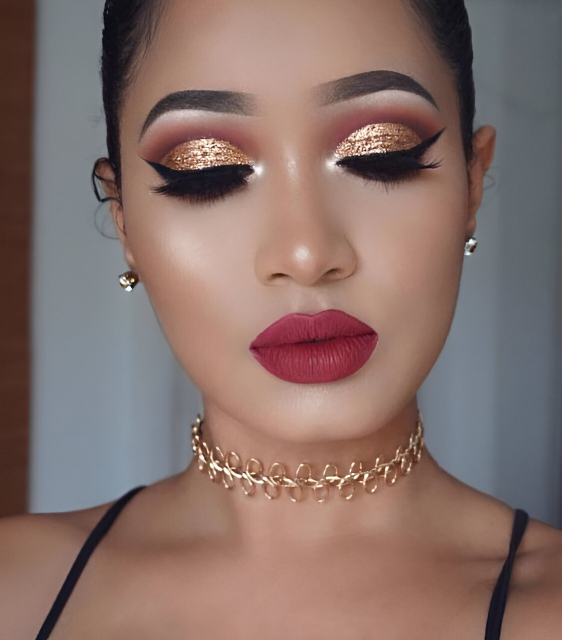 Glittered Valentines Day Makeup 9