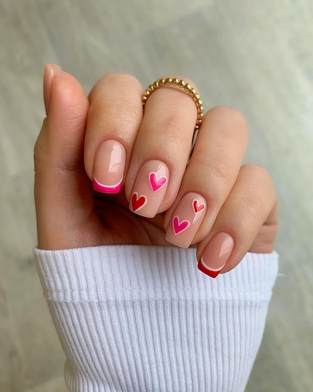 Heart Nails For February 8