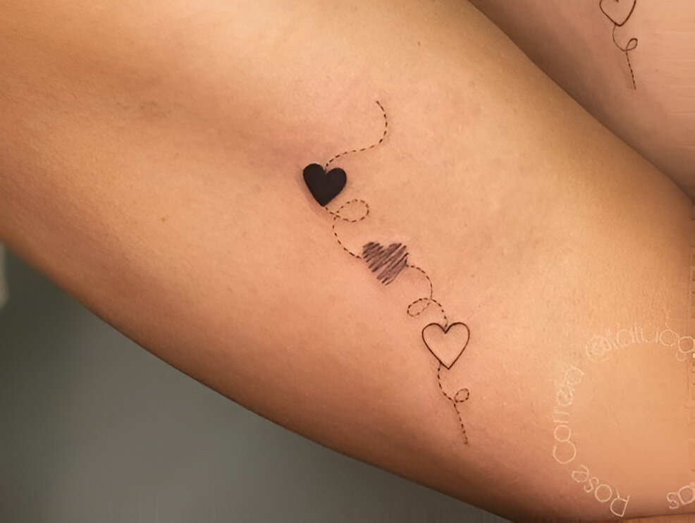 Mini Heart Tattoos 6