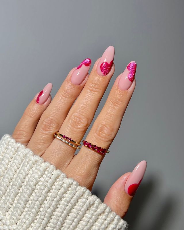 Pink February Nails Ideas 3