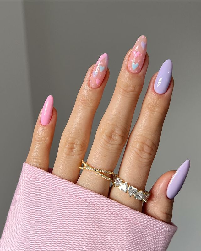 Pink February Nails Ideas 4