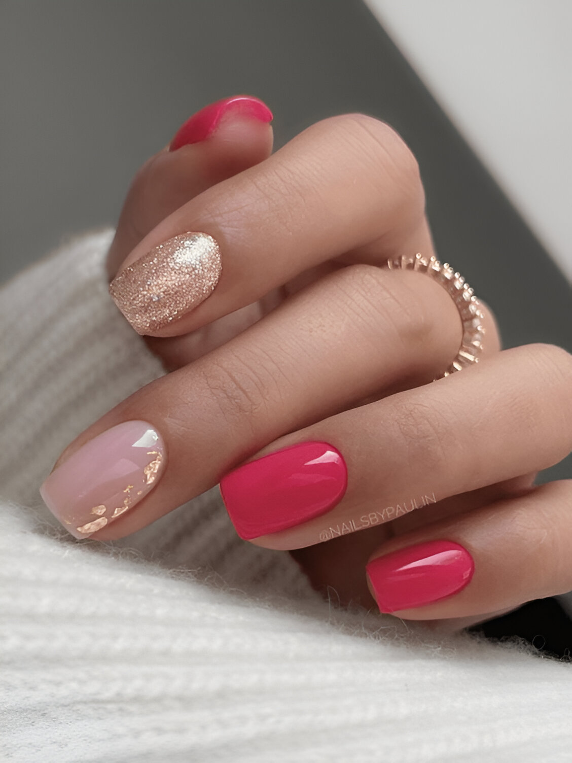 Pink February Nails Ideas 6
