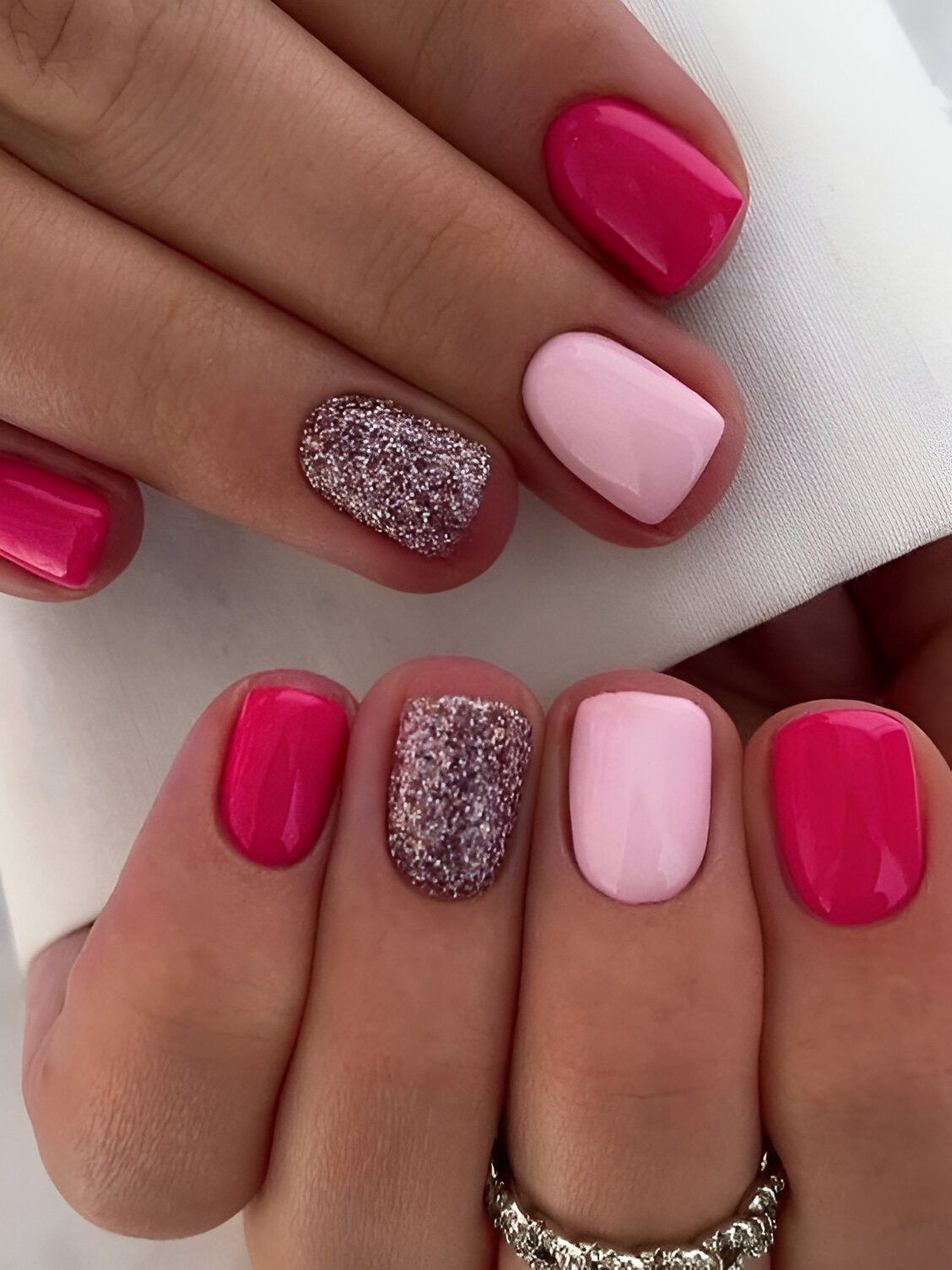 Pink February Nails Ideas 7