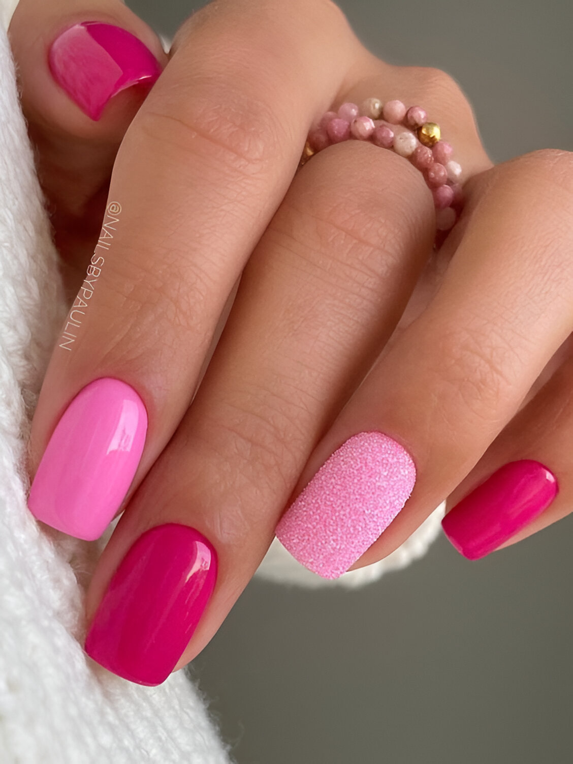 Pink Valentines Day Nails 5