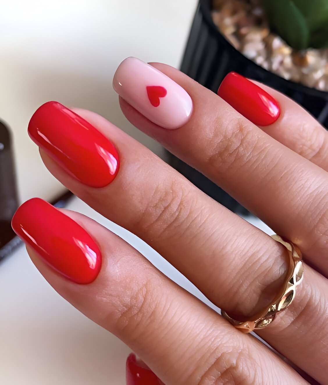 Red Heart Nail Designs 10
