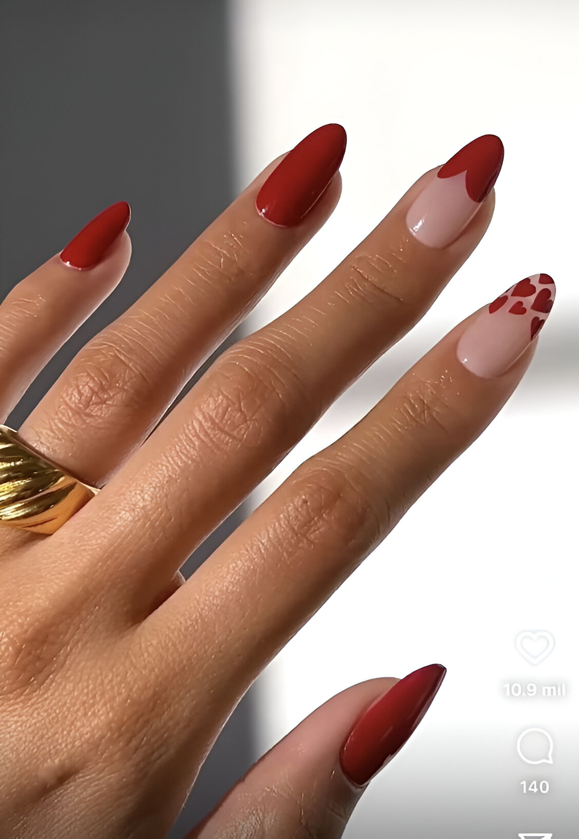 Red Heart Nail Designs 4