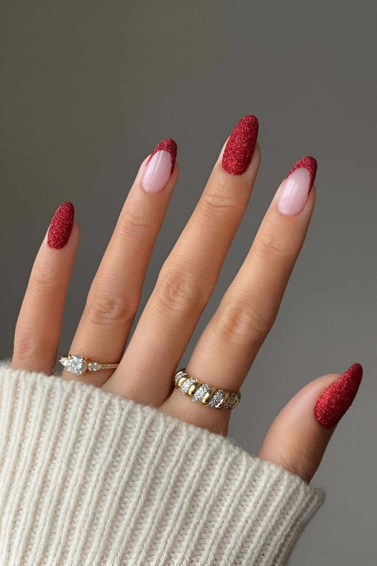 Romantic Red Nails 8