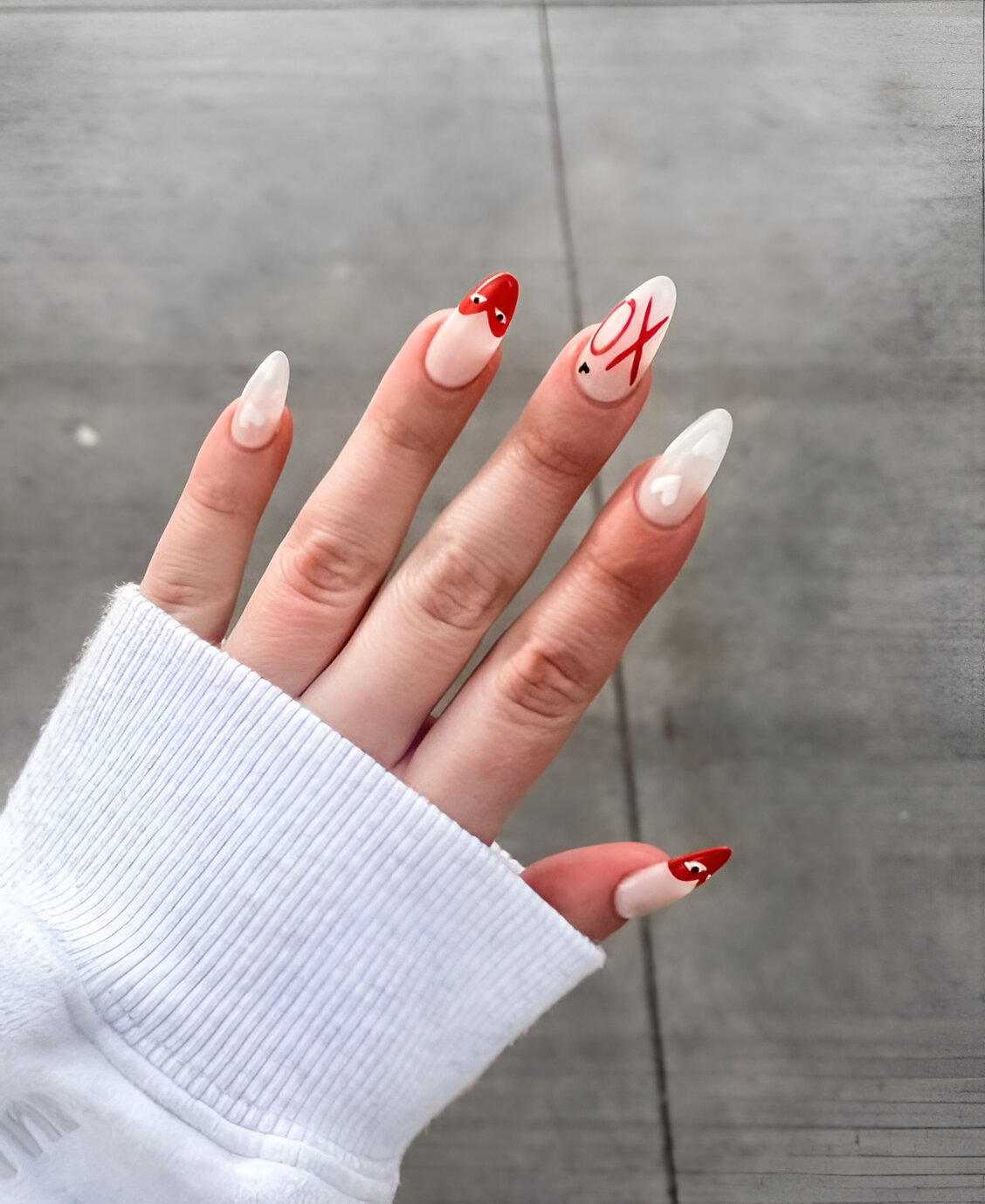 Simple Valentines Day Nails 4