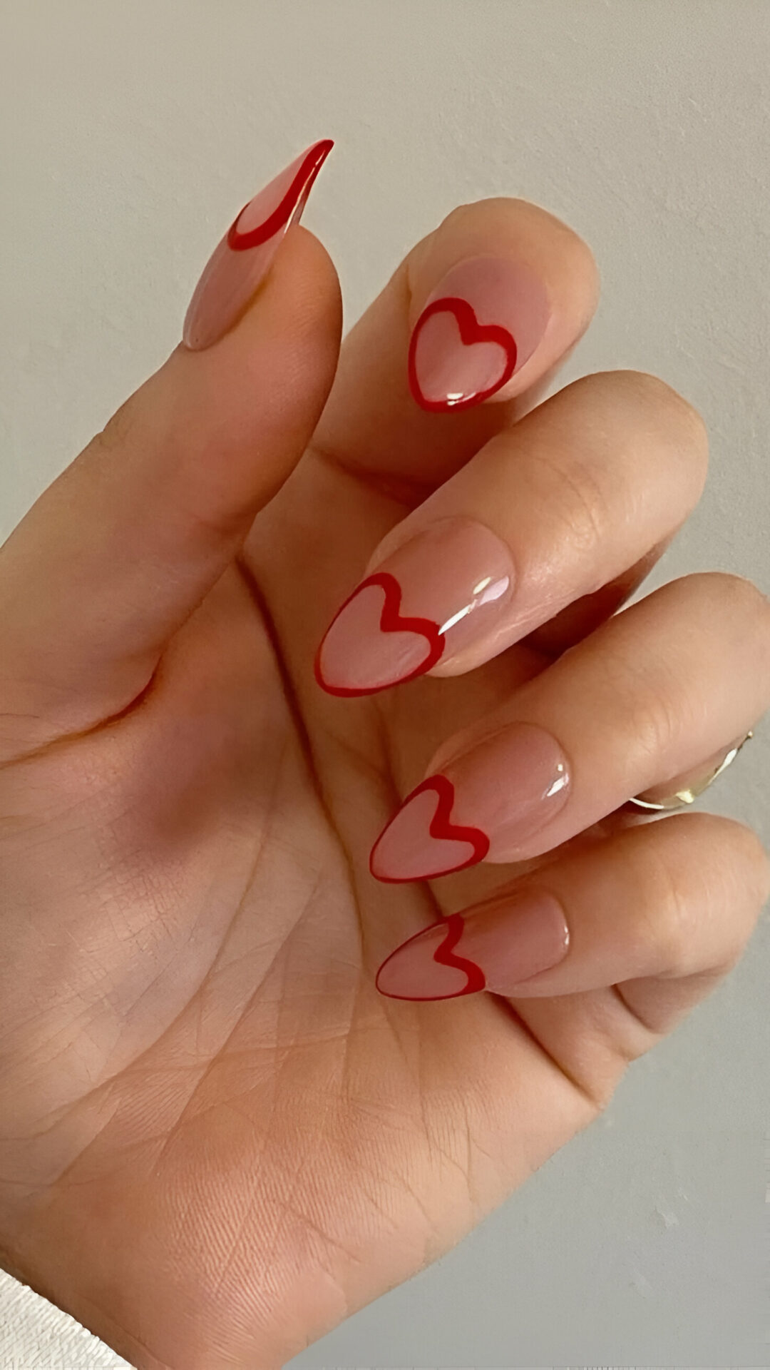 Simple Valentines Day Nails 6