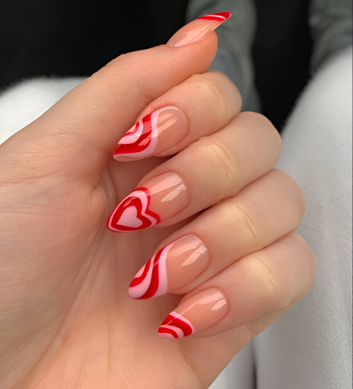 Valentines Day French Tips 6