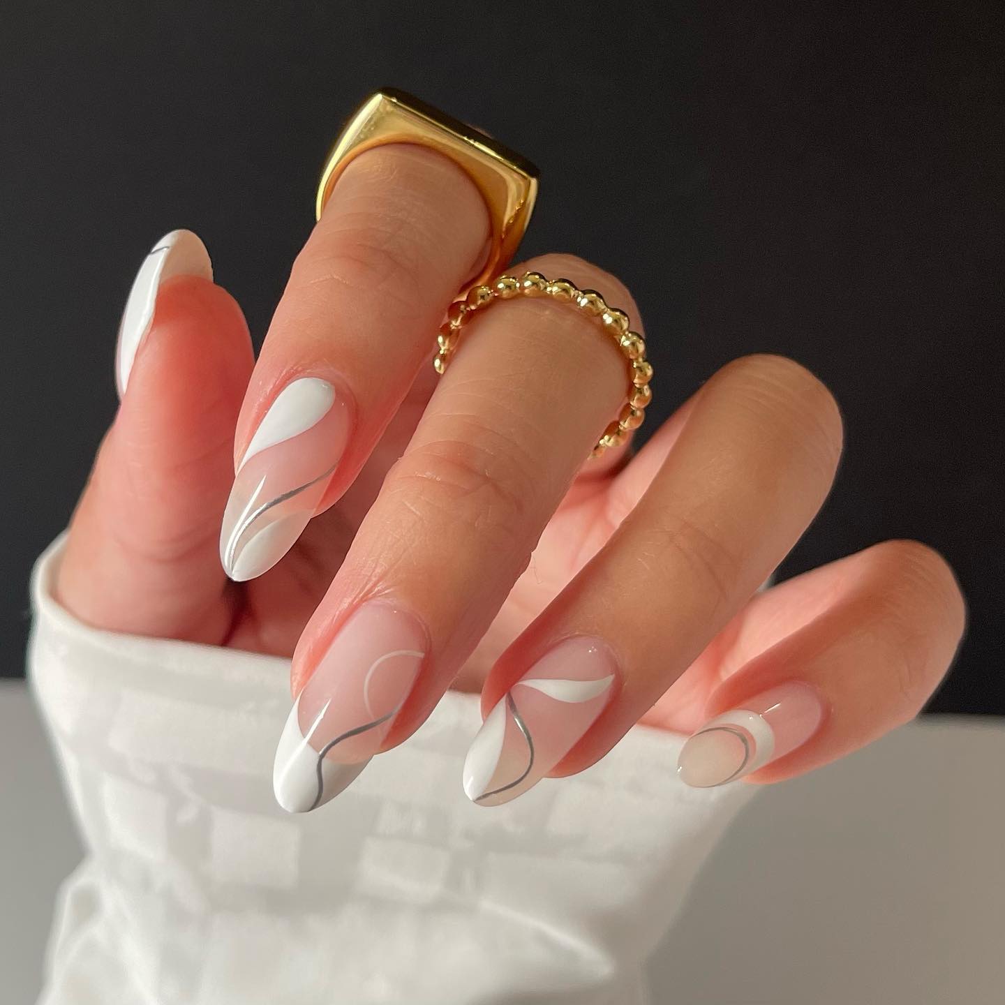 White Almond Manicures 4