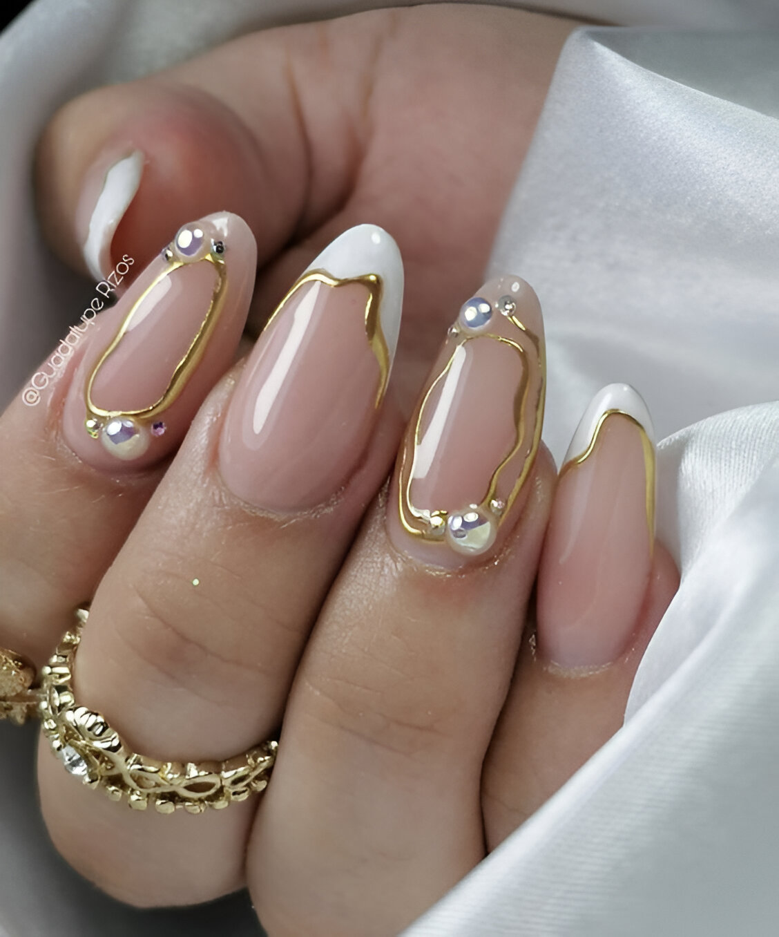 White Almond Manicures 5