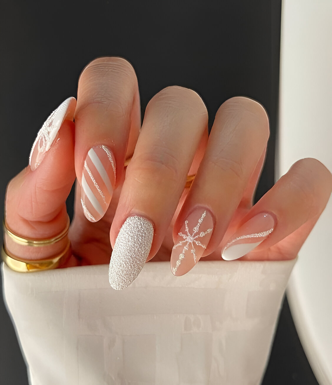 White Almond Manicures 6