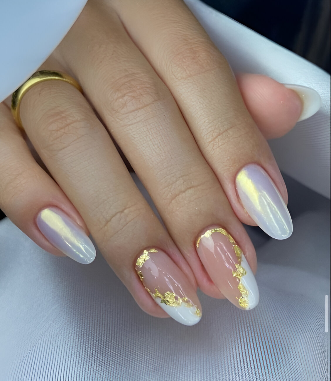 White Almond Manicures 8
