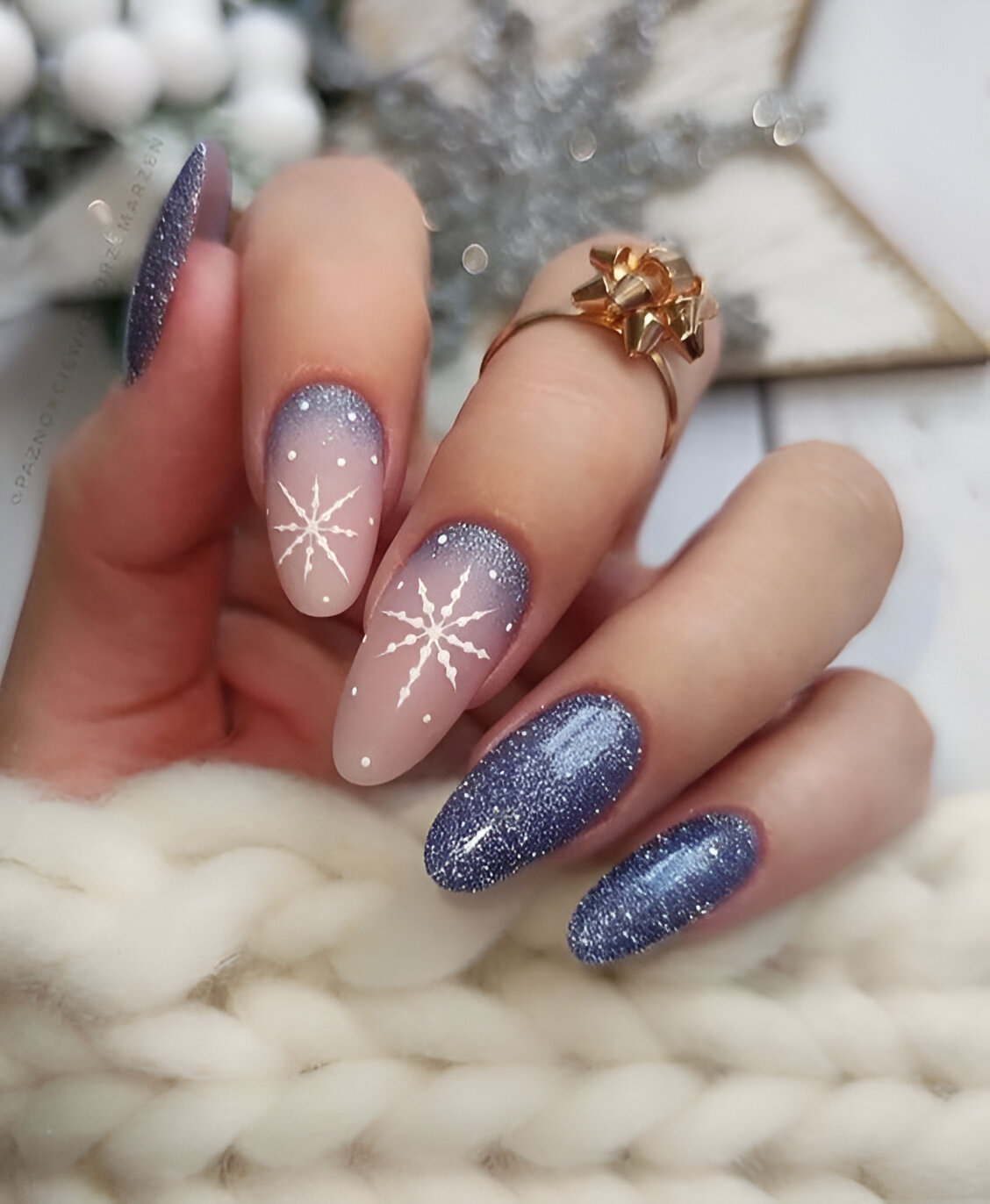 Winter January Nails 2