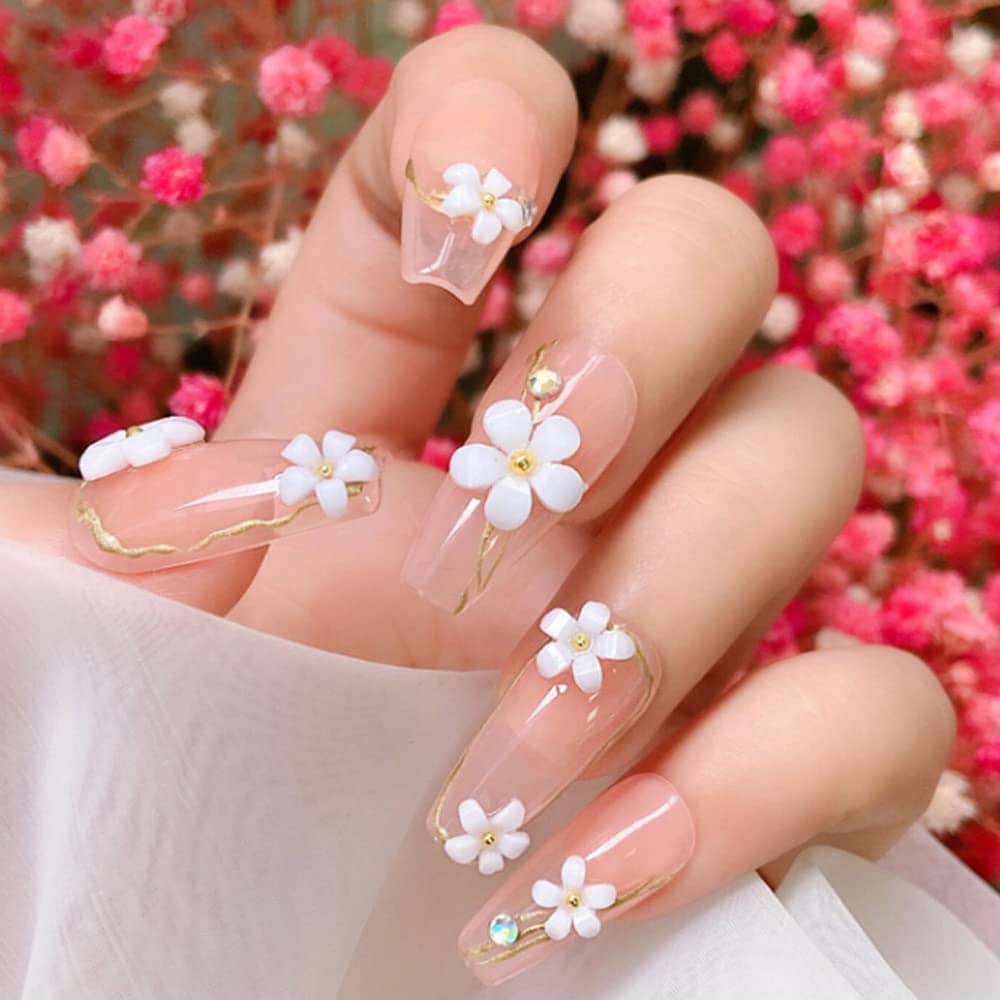 3D Blossoms On Nails