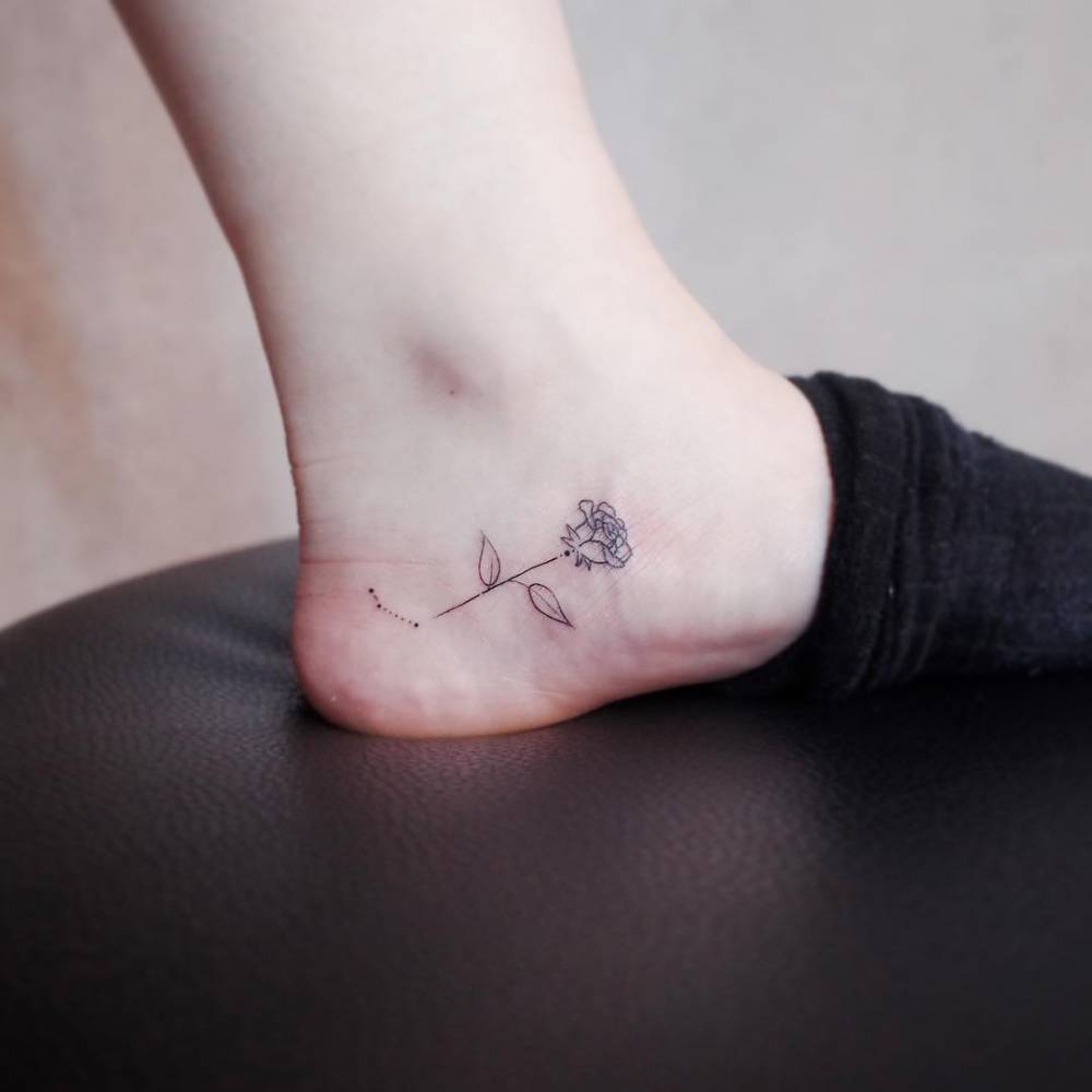 Ankle Tattoos For Aries Girls 2
