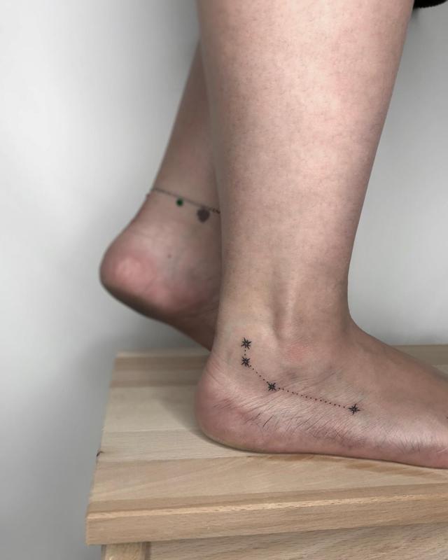 Ankle Tattoos For Aries Girls 4