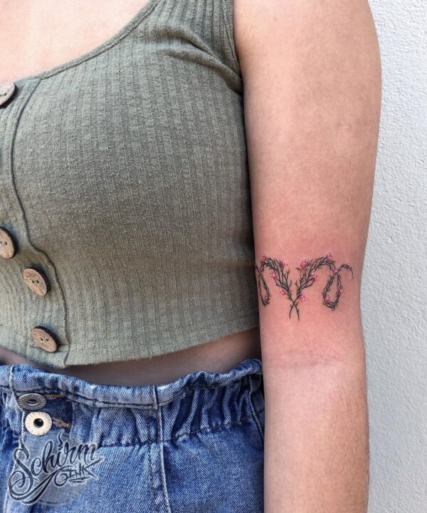 Aries Tattoo Designs On Arm 3