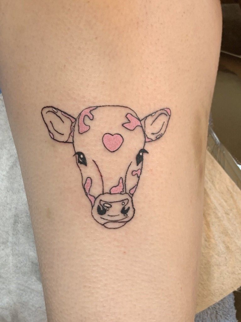Cartoonish Bull Tattoo 2