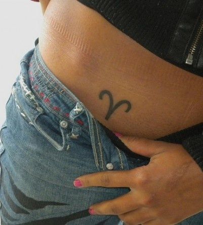 Hip Tattoos For Aries Girls 1