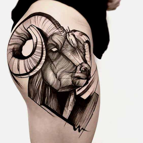 Hip Tattoos For Aries Girls 3