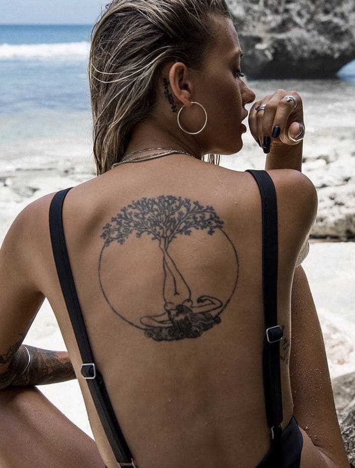 Nature Tattoos On The Back 1