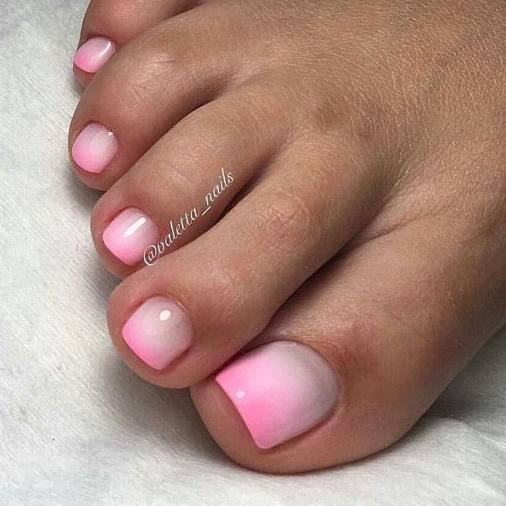 Ombre Toe Nails 1