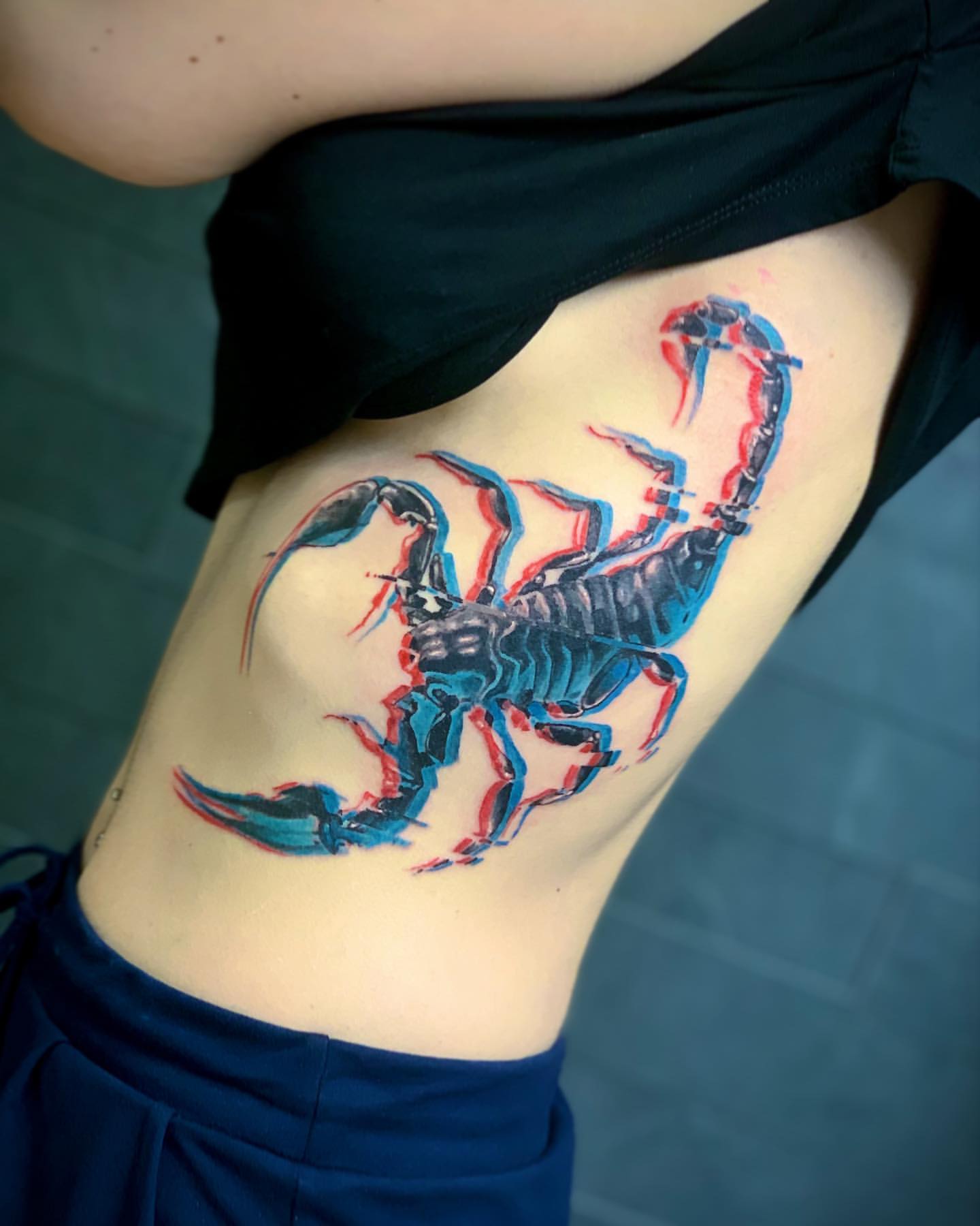 Rib Scorpio Tattoo Designs 1