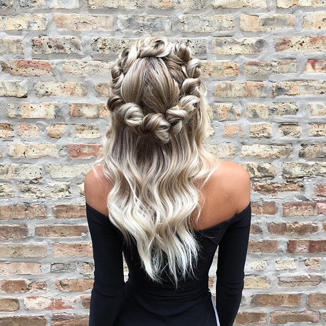 Rosettes Hairstyles For Prom 1