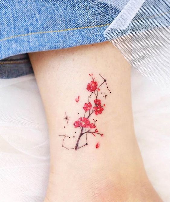 Scorpio Tattoos On Ankle For Girls 3