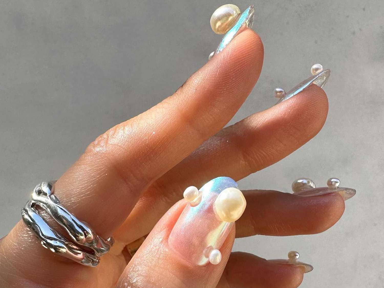 Sea Pearl Charms On Nails