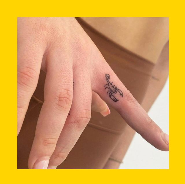 Small Scorpio Tattoos On Hand 3