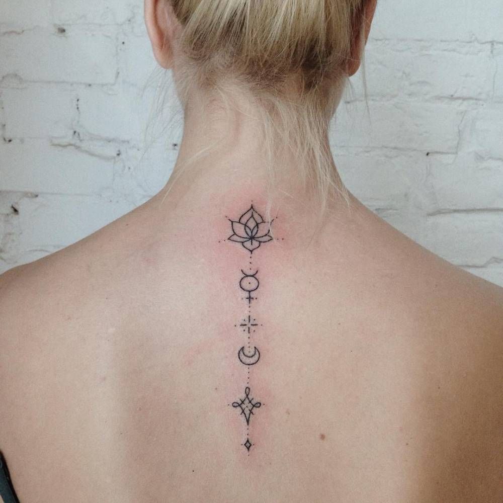 Spine Tattoo For Taurus Girl 1