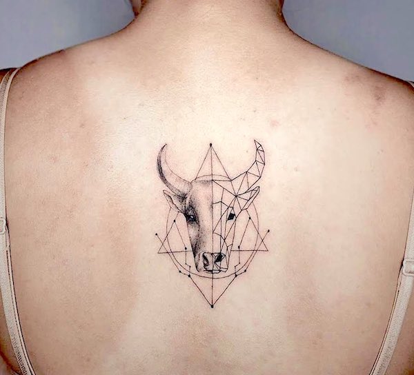 Spine Tattoo For Taurus Girl 2
