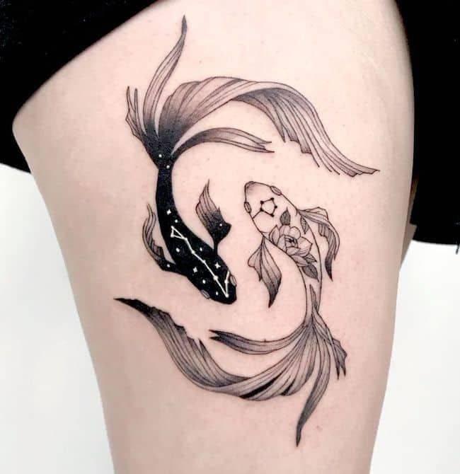 Two Fish Tattoos For Pisces 2